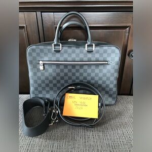Damier Graphite Canvas Porte Documents Business MM NM Bag